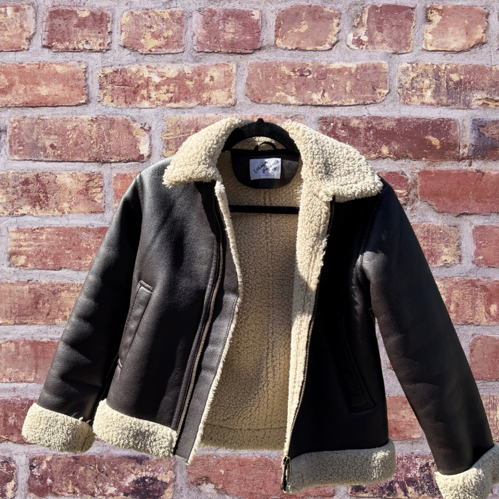 Brown and cram jacket